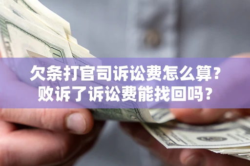 北京欠条打官司诉讼费怎么算？败诉了诉讼费能找回吗？